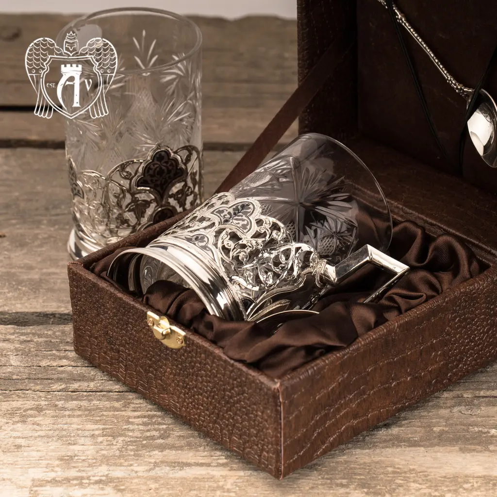 Подстаканник из серебра «Мираж» - фото 2