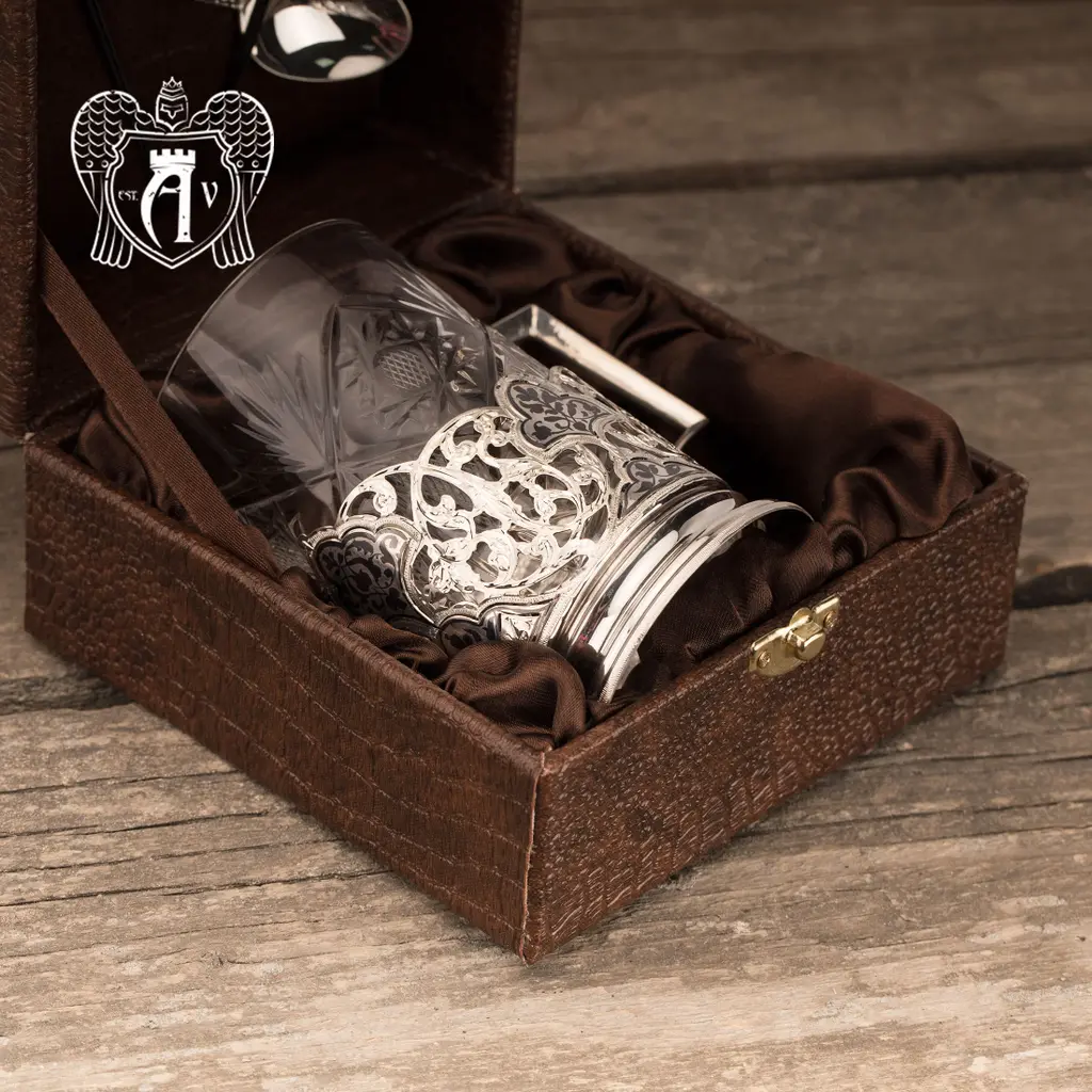 Подстаканник из серебра «Мираж» - фото 4