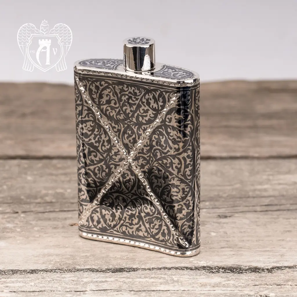 Серебряная фляжка маленькая «Ронан» - фото 3