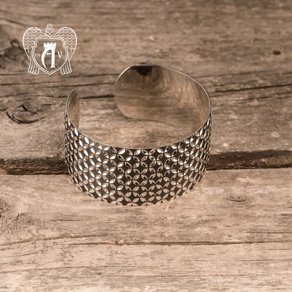 Браслет из серебра кубачинский «Модерн» с уникальным узором и теплотой ручной работы 21099 - фото 3