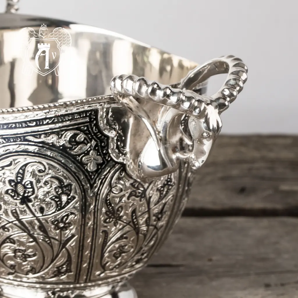 Ведро для шампанского из серебра «Элит» - фото 3