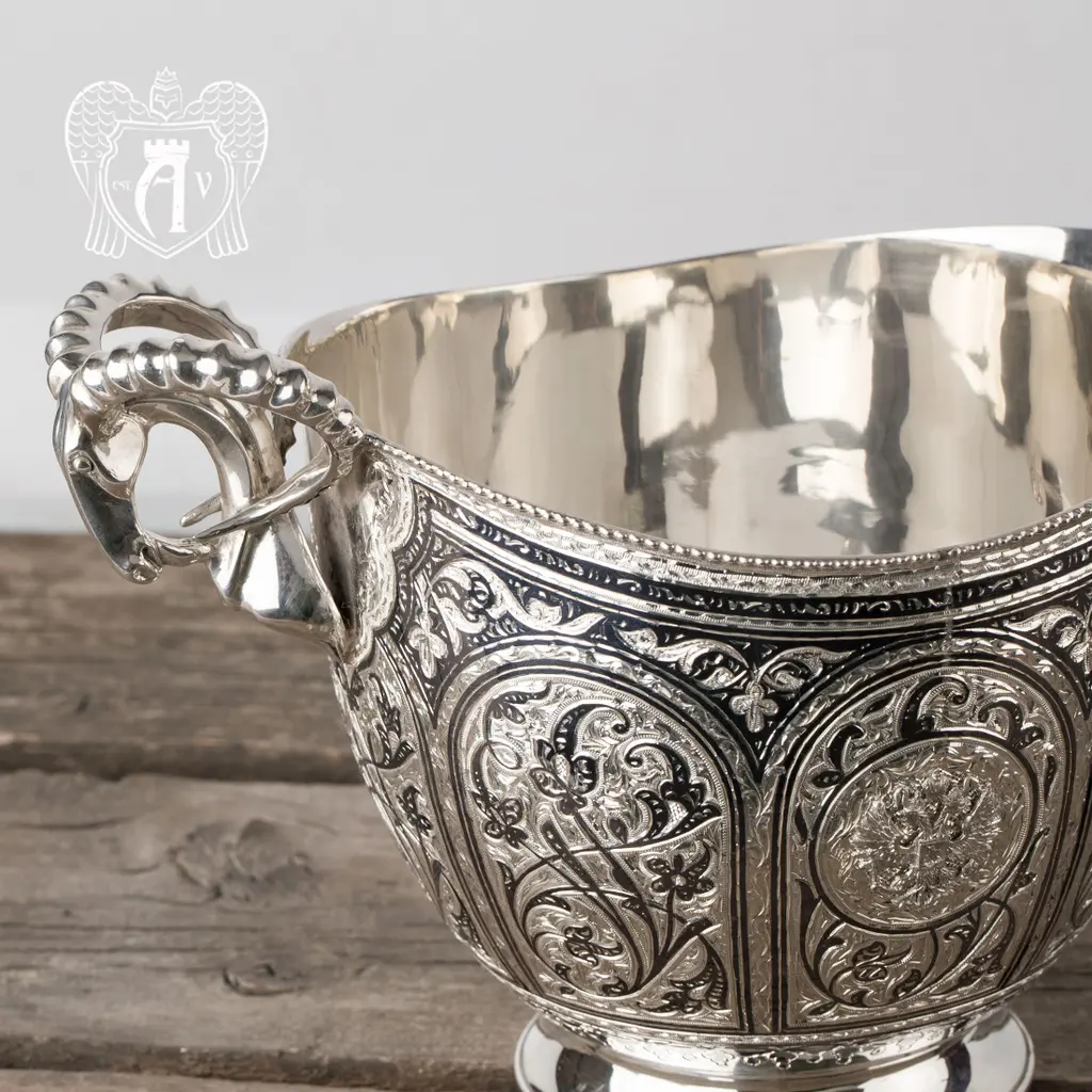 Ведро для шампанского из серебра «Элит» - фото 4