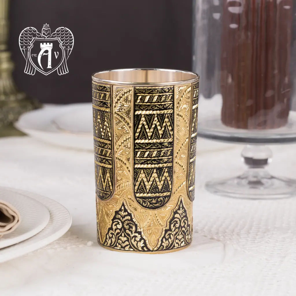 Стакан  «Витязь»  с черной  эмалью - фото 2