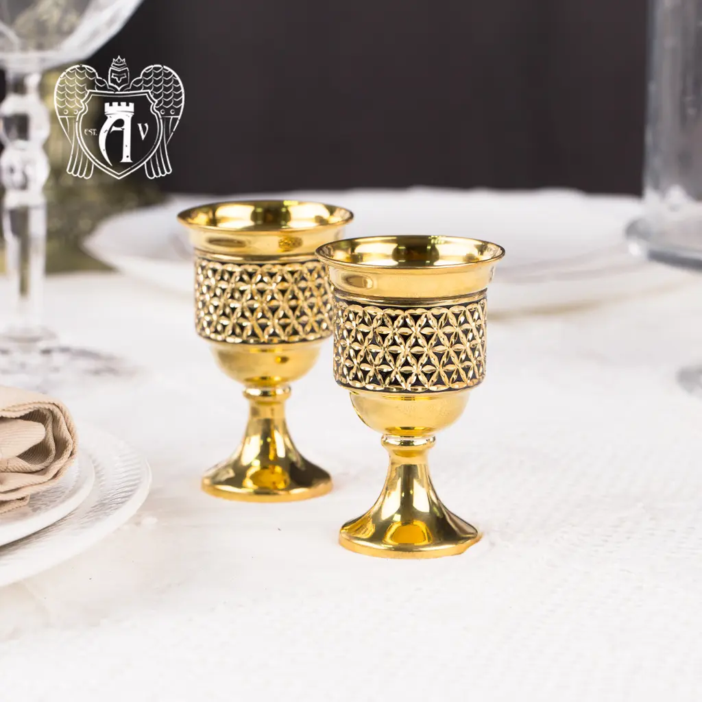 Набор рюмок «Граф» с черной холодной эмалью - фото 2