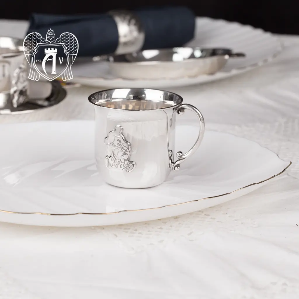 Детский набор из серебра 925 пробы «Мишутка» - фото 2