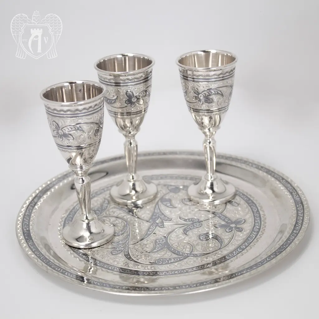 Серебряный сервиз для спиртных напитков «Столичный» - фото 2