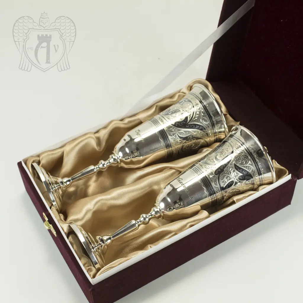 Серебряные фужеры «На счастье» - фото 3