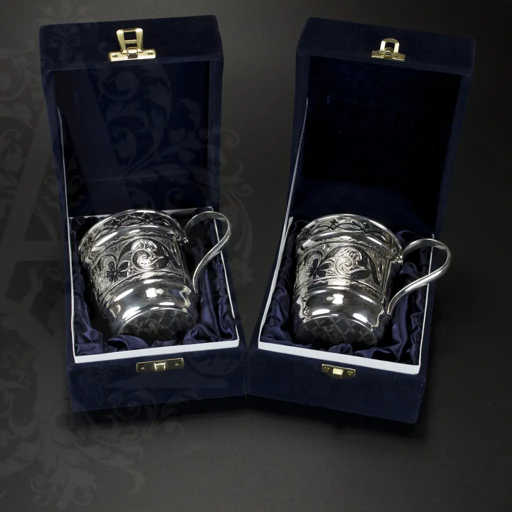 Набор серебряных кружек «Фордевинд» - фото 2