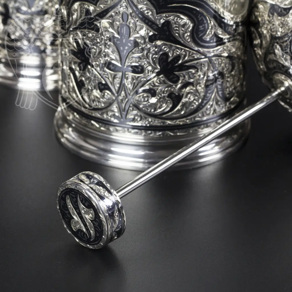 Френч-пресс из серебра - фото 4