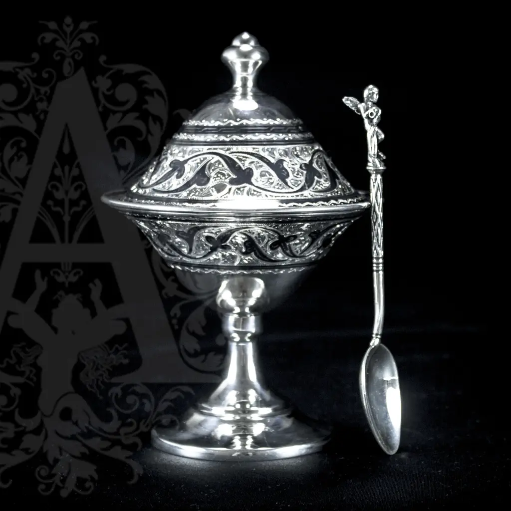 Серебряная икорница\\креманка  «Фаворит» - фото 3