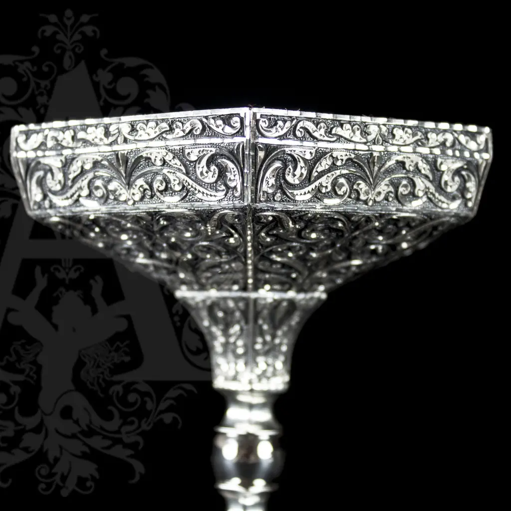 Серебряная конфетница «Ажур» - фото 3