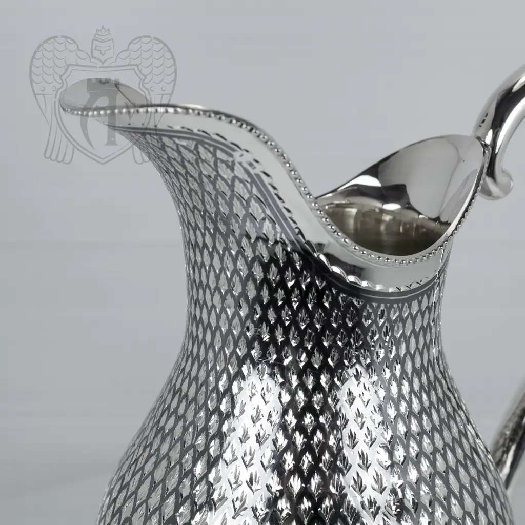 Кувшин серебряный «Флора» - фото 2