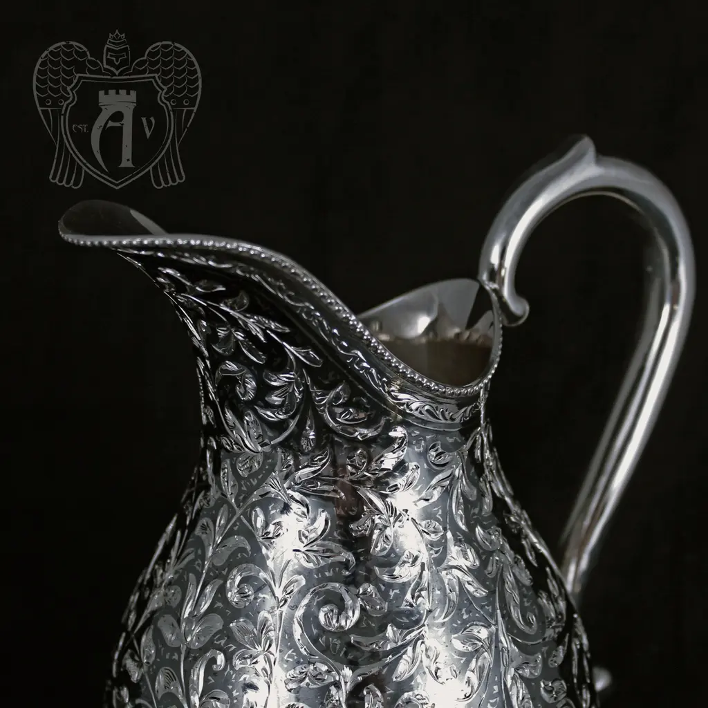 Кувшин серебряный без крышки «Розалия» - фото 2
