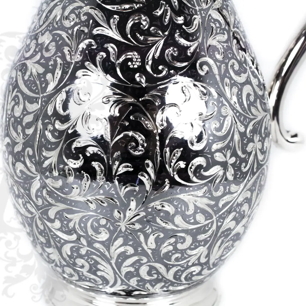 Кувшин серебряный без крышки «Розалия» - фото 4