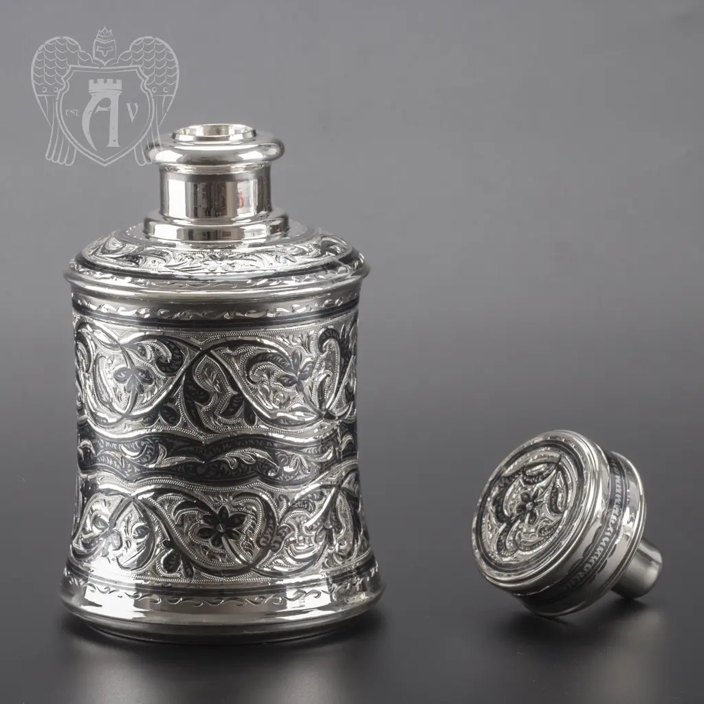 Графин (штоф) серебряный для виски «Экватор» - фото 3