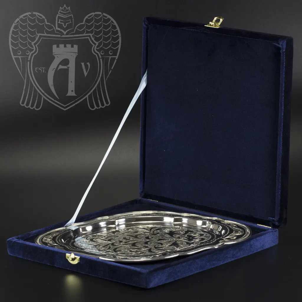 Серебряный поднос «Восток» - фото 3