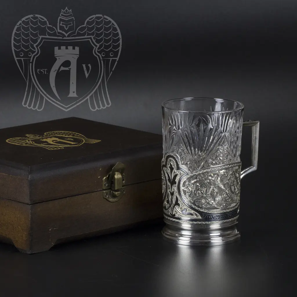 Серебряный подстаканник «Мархарай» - фото 3