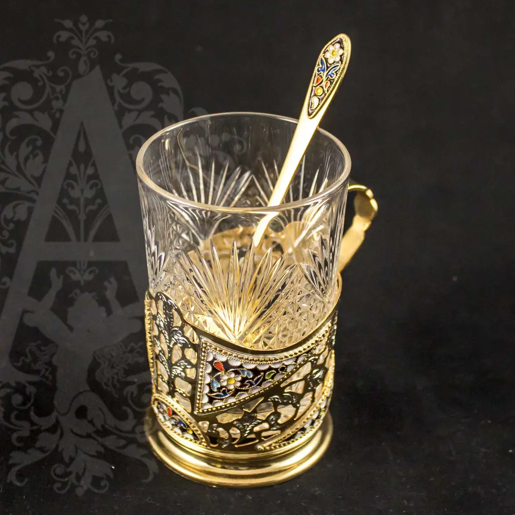 Подстаканник с эмалью «Престиж» - фото 5