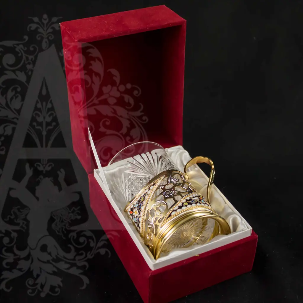 Подстаканник с эмалью «Престиж» - фото 4