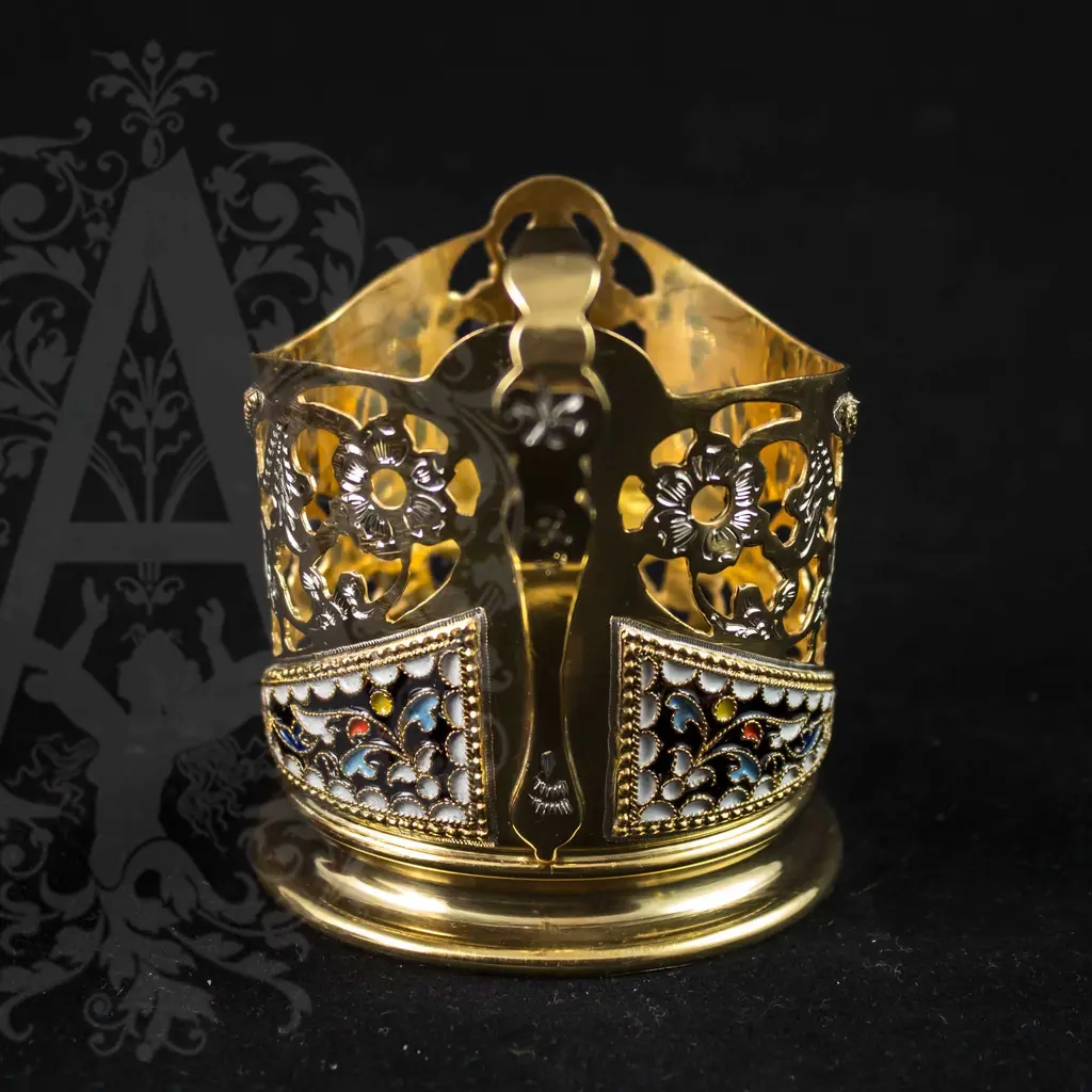 Подстаканник с эмалью «Престиж» - фото 3