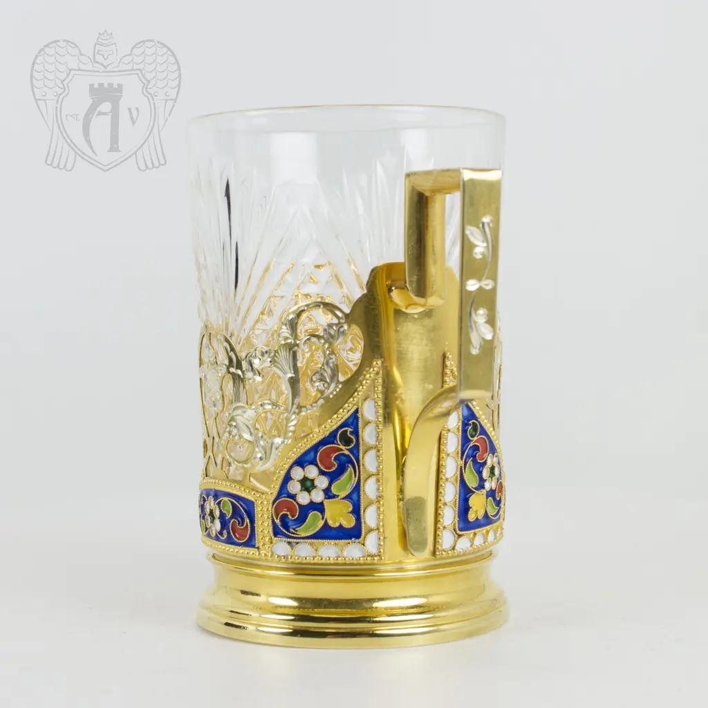 Подстаканник с эмалью «Королевский» - фото 2