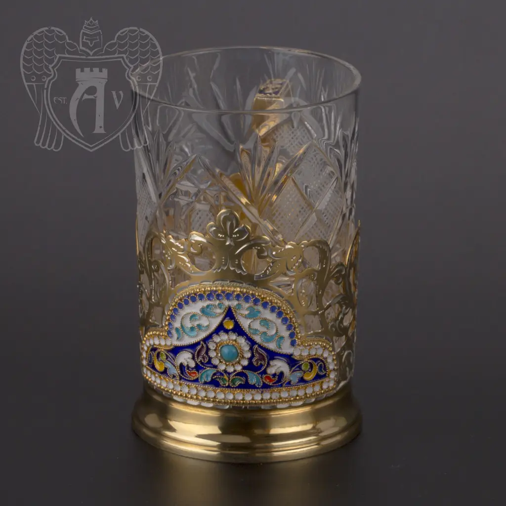 Подстаканник с эмалью «Богемия» - фото 5