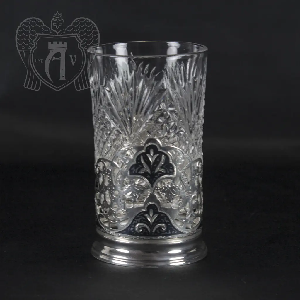 Подстаканник серебряный «Ажур» - фото 2