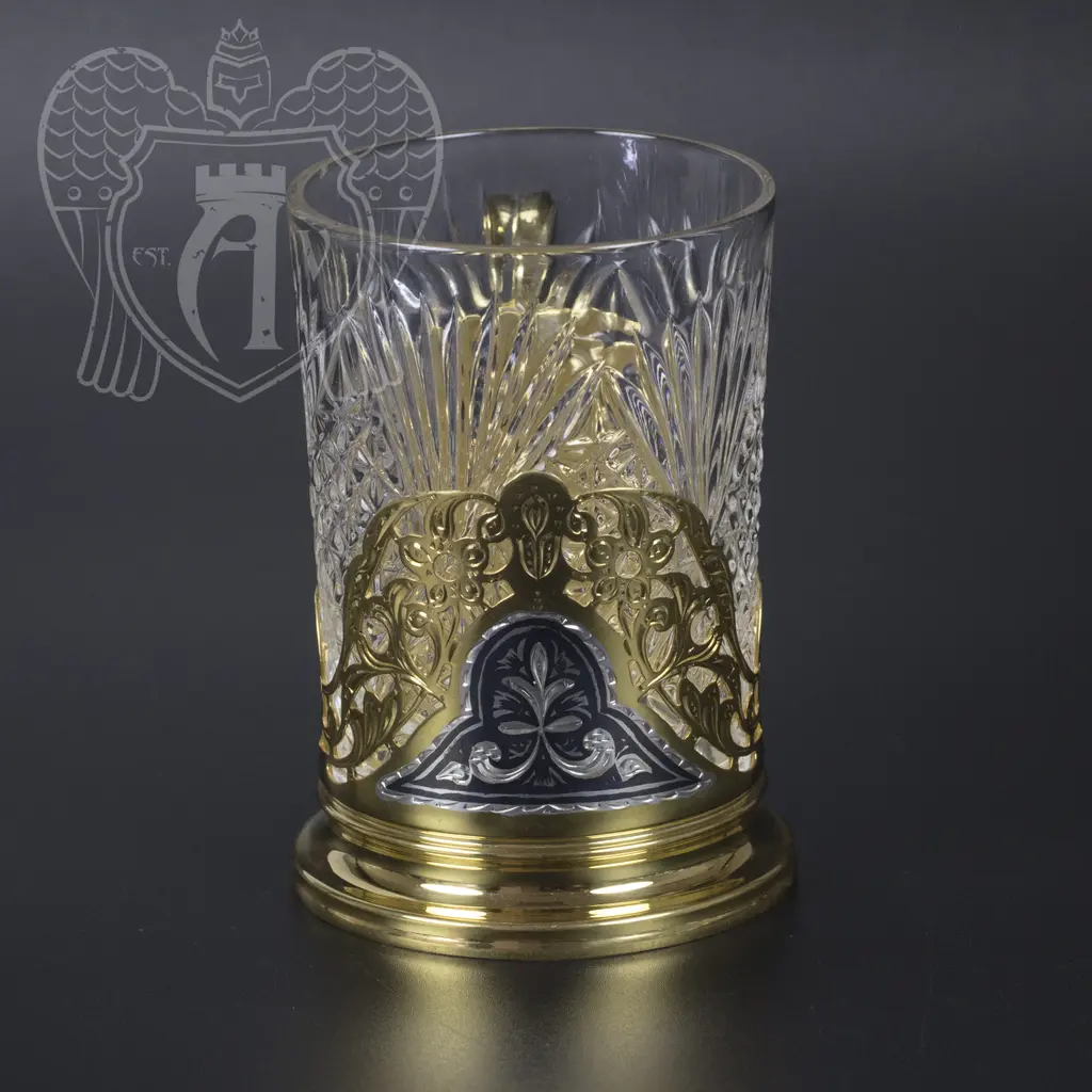 Подстаканник серебряный «Валенсия» 200 мл - фото 2