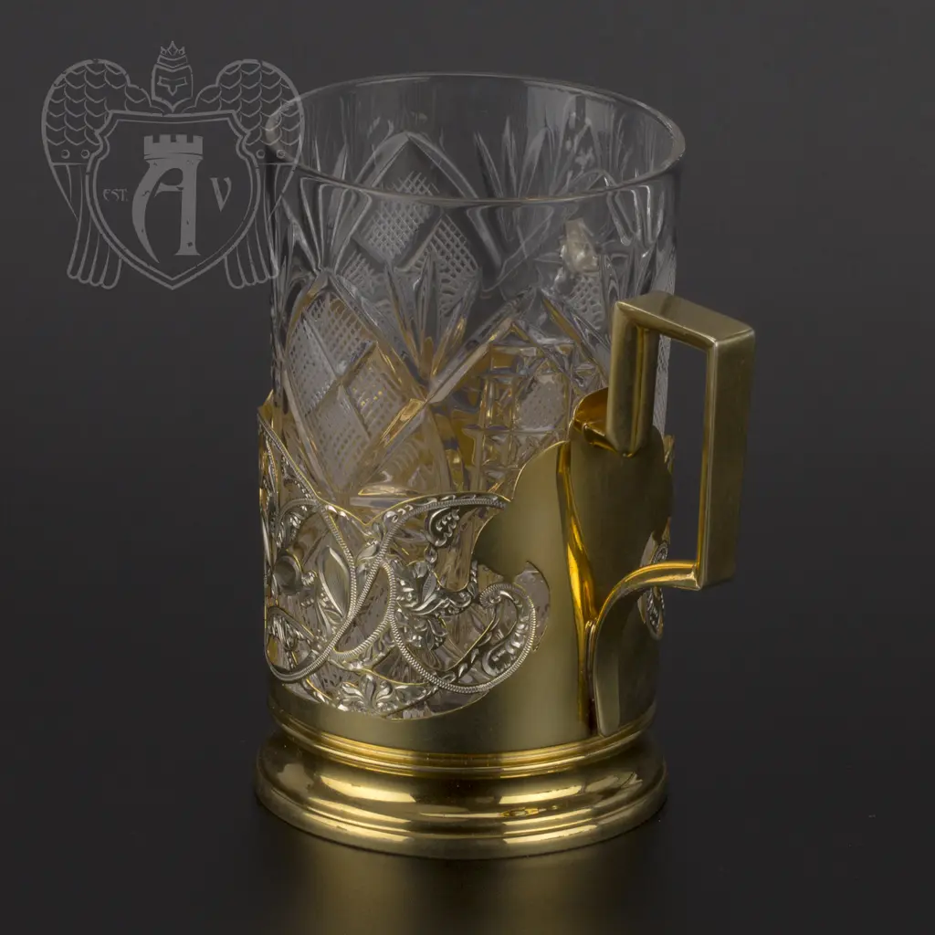 Серебряный подстаканник «Винтаж» - фото 3