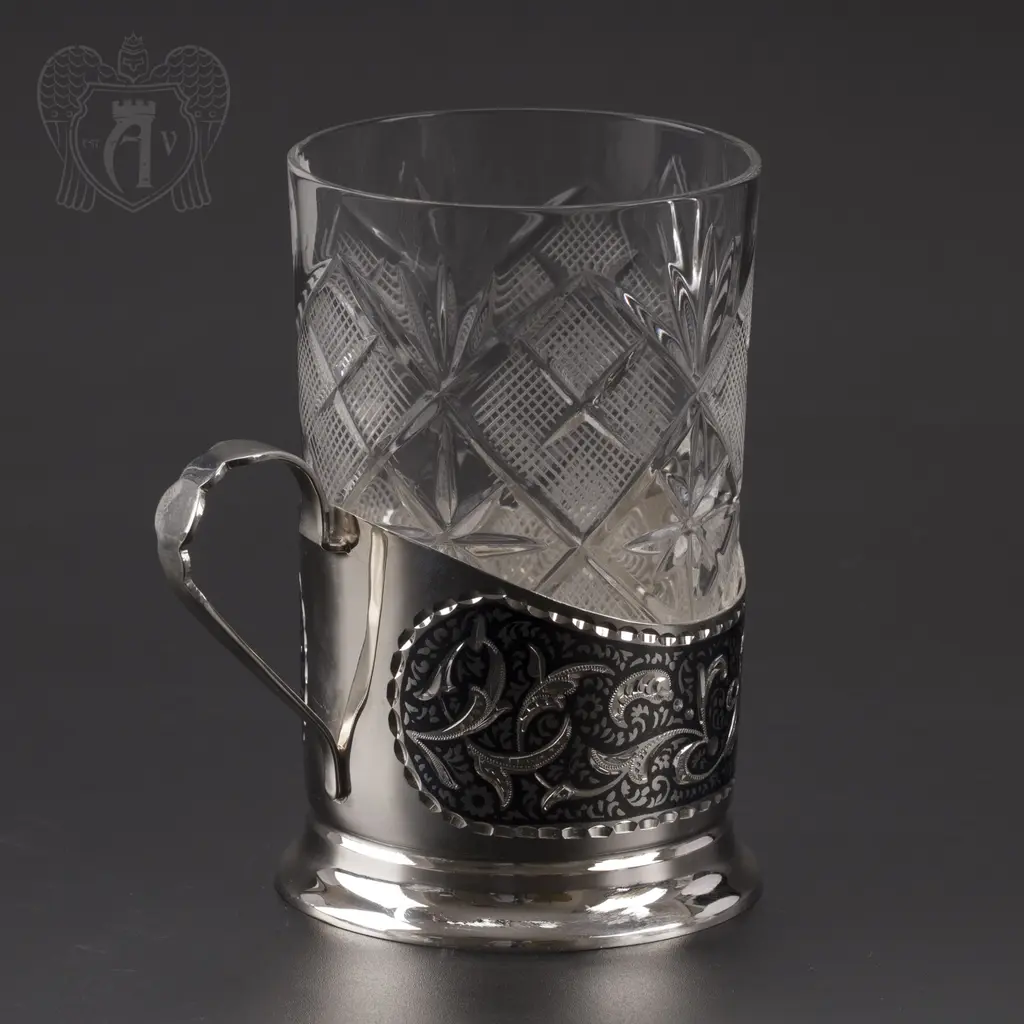 Подстаканник серебряный «Мидас» - фото 3