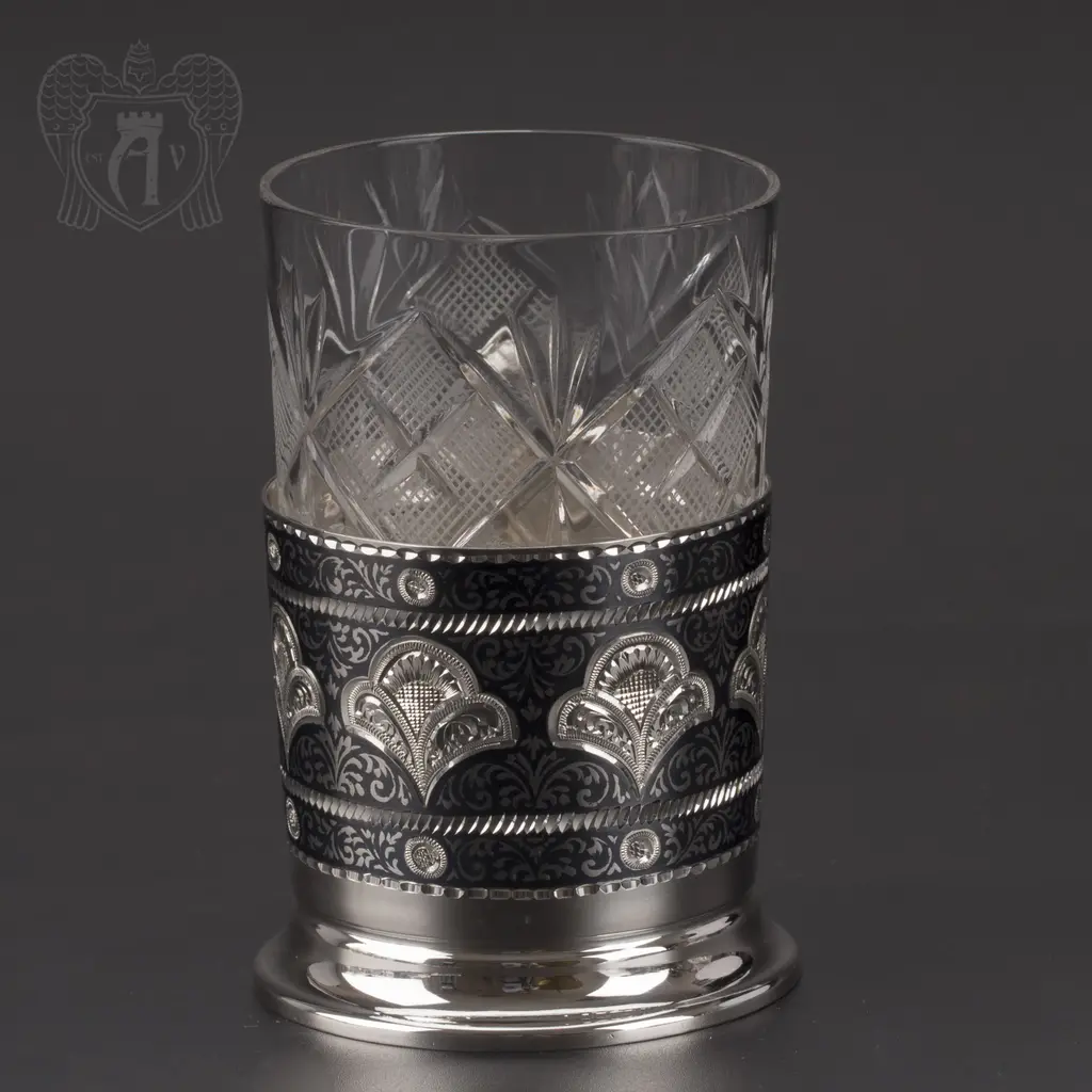 Подстаканник серебряный «Классика» - фото 3