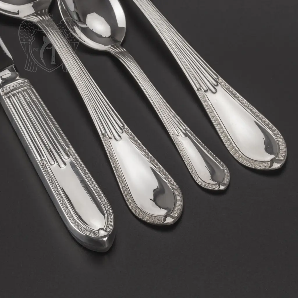 Серебряный столовый набор «Дева» 4 предмета - фото 3