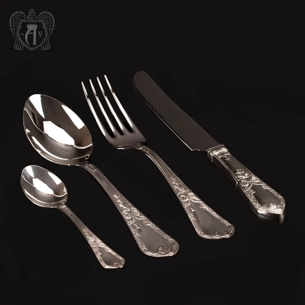 Столовый набор из серебра на 6 персон «Герцогиня» 24 предмета - фото 2