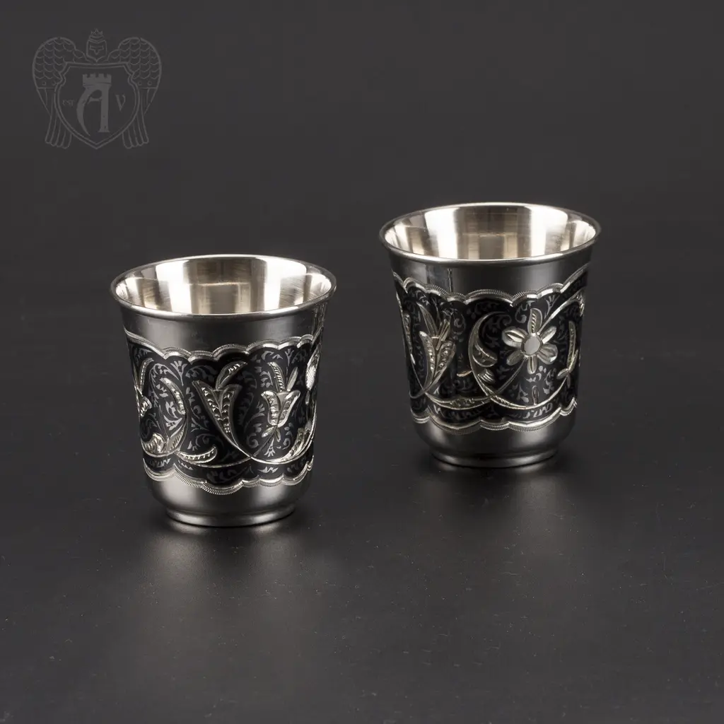 Стопки из серебра комплект из 4 шт «Квартет» - фото 5