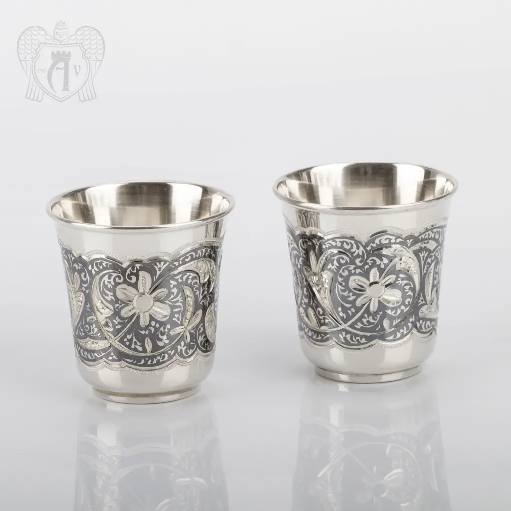 Стопки из серебра комплект из 4 шт «Квартет» - фото 3