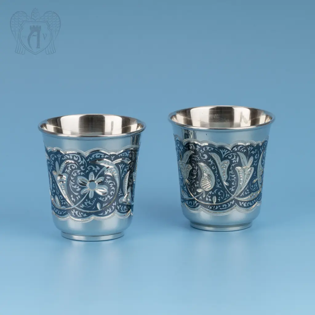 Стопки из серебра комплект из 4 шт «Квартет» - фото 4