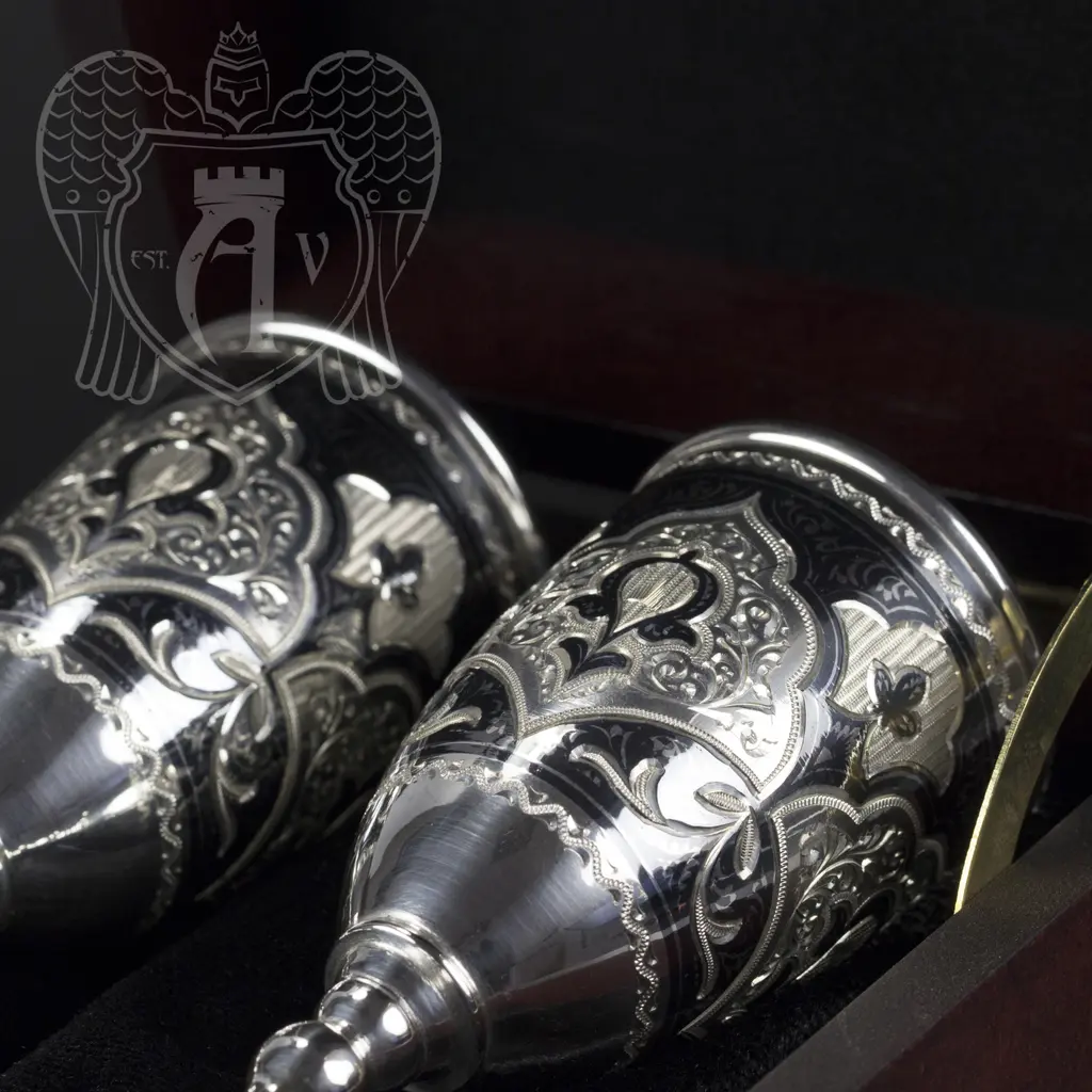 Серебряная рюмка «Кубачи+» - фото 2