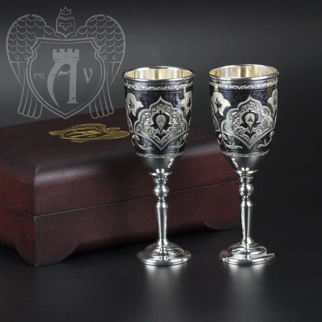 Серебряная рюмка «Кубачи+» - фото 5