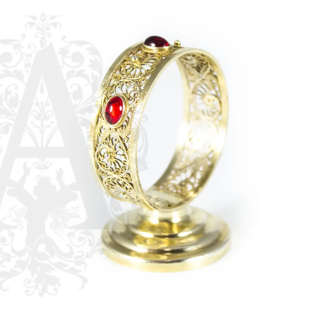 Салфетница серебряная «Апанде» филигрань - фото 3