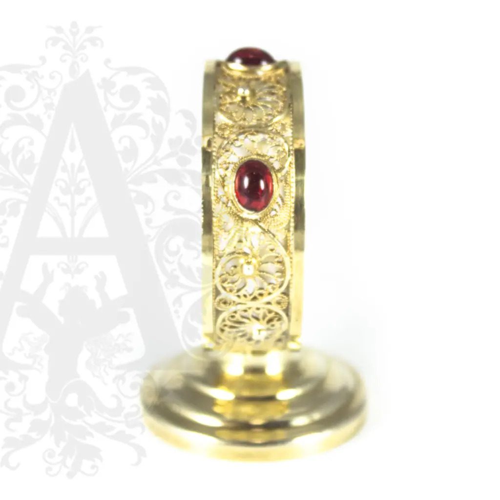 Салфетница серебряная «Апанде» филигрань - фото 2