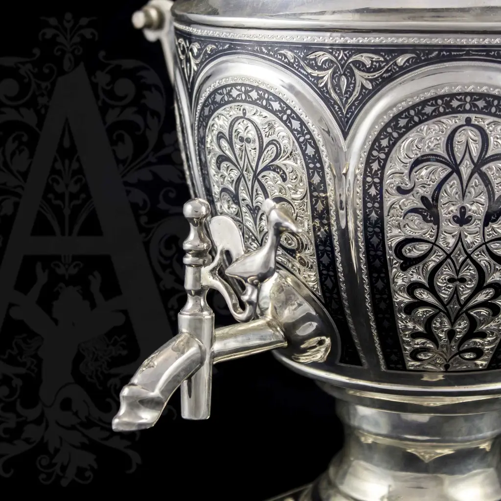 Серебряный самовар «Кавказ» - фото 2