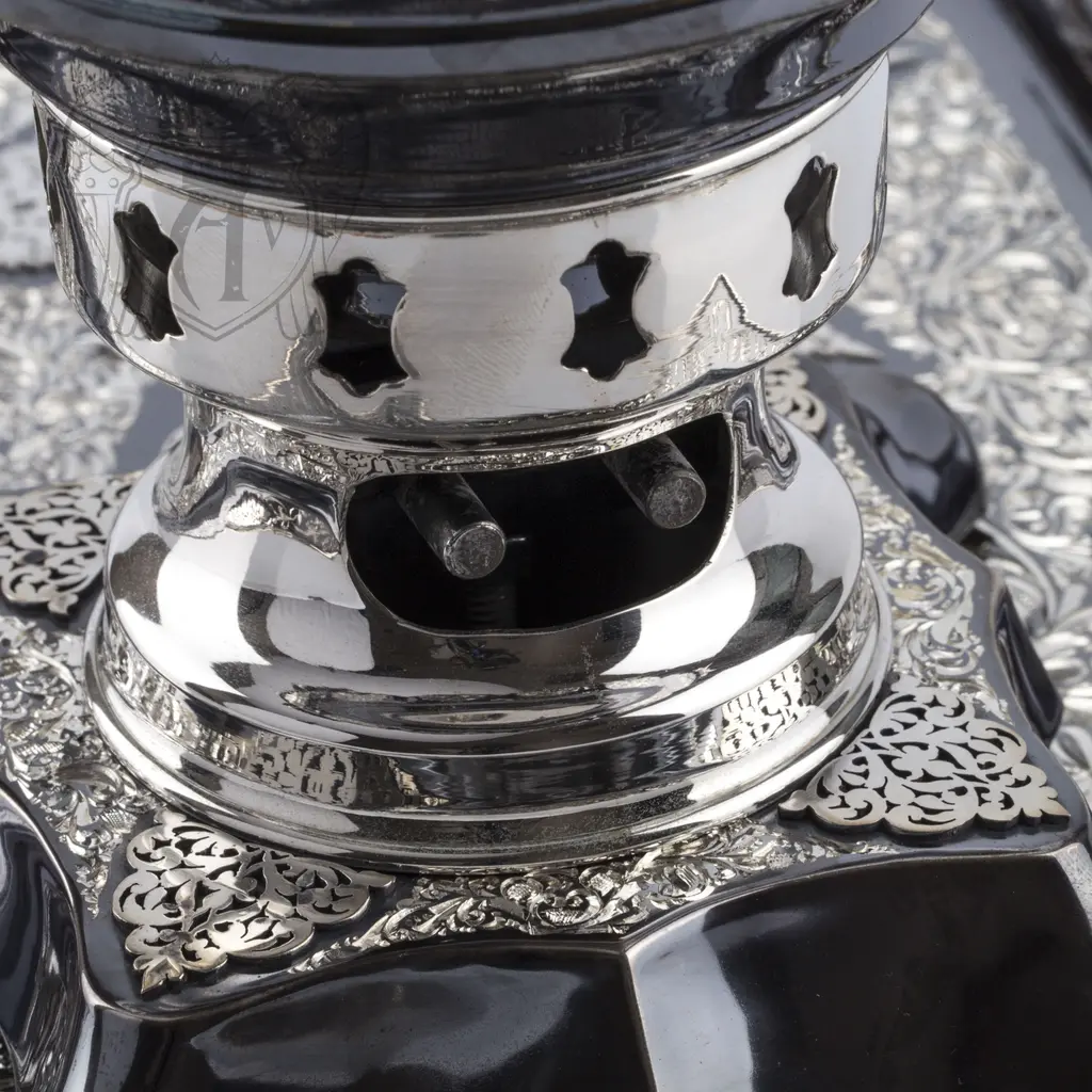 Самовар из серебра электрический «Мимесис» - фото 6