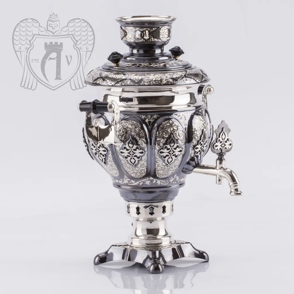 Самовар из серебра электрический «Мимесис» - фото 3