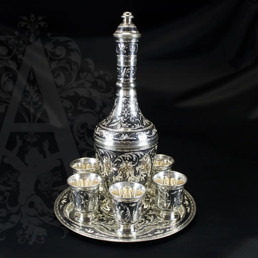 Серебряный водочный набор «Кубачи+» - фото 6