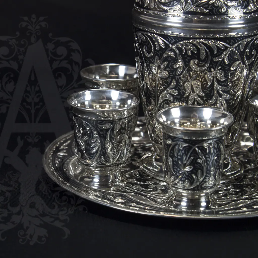 Серебряный водочный набор «Кубачи+» - фото 5