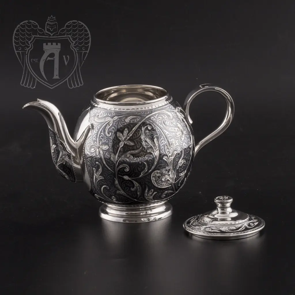 Набор чайный серебряный «Лукреция» - фото 3