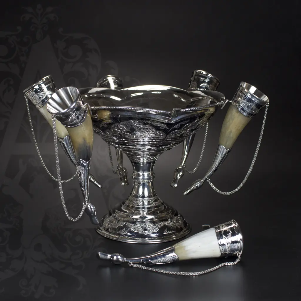 Серебряный набор для вина « Люкс» - фото 4