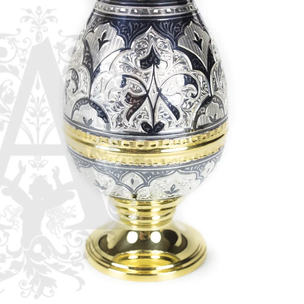 Серебряный сервиз «Шах» с позолотой - фото 4