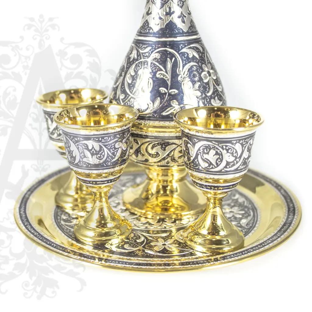 Серебряный водочный набор «Кубачи» - фото 6