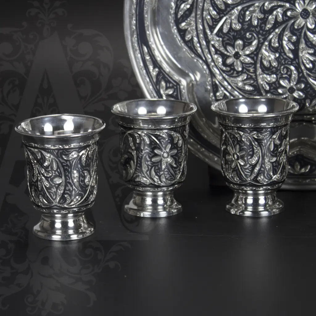 Серебряный набор водочный «Кубачи +» - фото 3